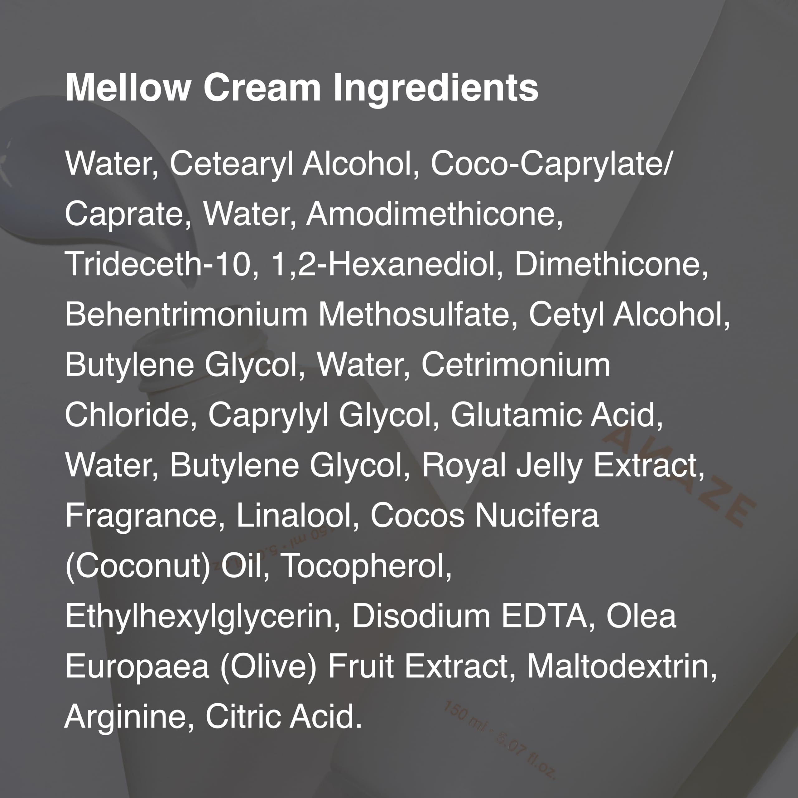 ANAZE Mellow Cream Hair Treatment 150 ml – Leave-In Conditioner for Deep Moisture & Damage Repair, Instant Results on Dry, Frizzy, and Color-Treated Hair