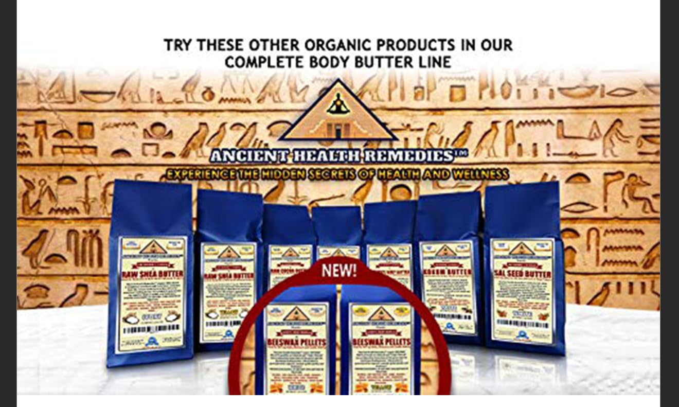 ANCIENT HEALTH REMEDIES Organic Cocoa Butter Block 16oz – Raw Unrefined Cocoa for DIY Lip Balms & Body Butters