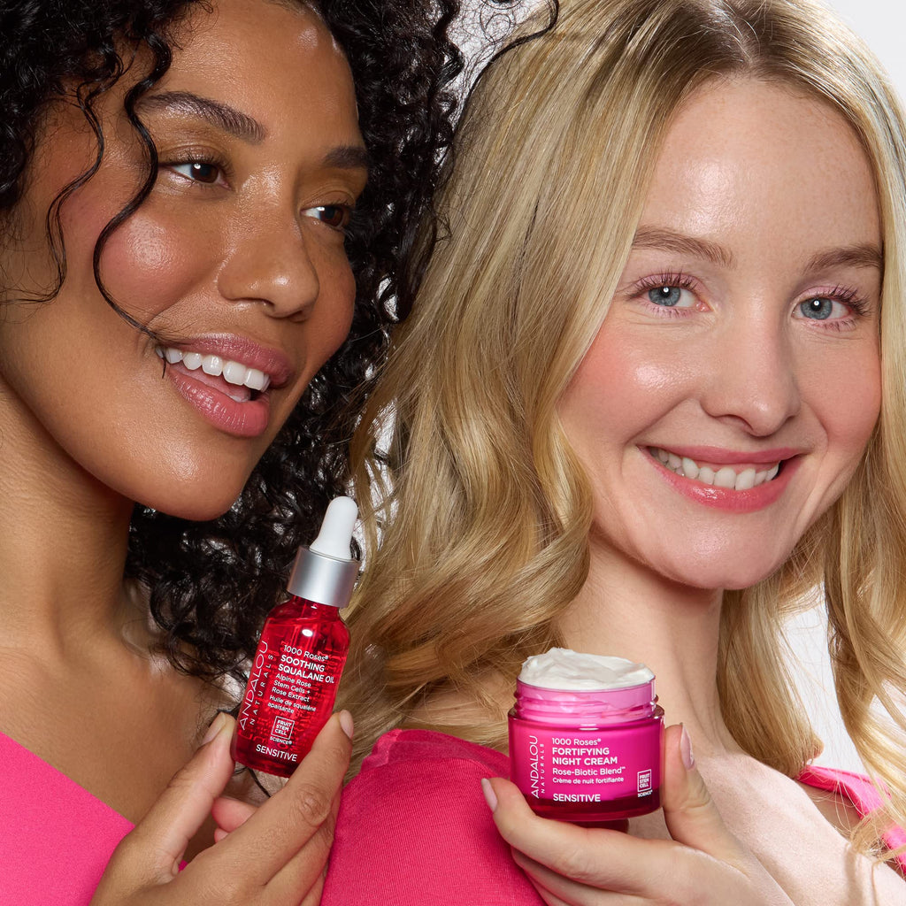 Andalou Naturals 1000 Roses Soothing Squalane Oil | Lightweight Hydration