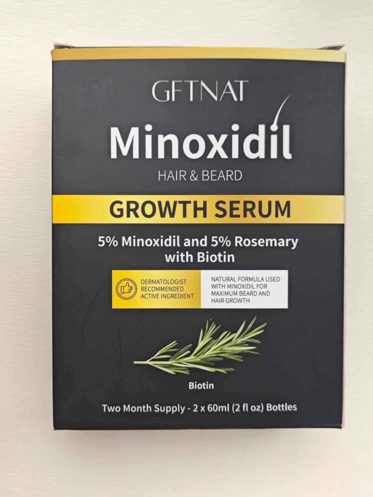 Andelusita 5% Minoxidil with Rosemary & Biotin – Hair & Beard Growth Serum