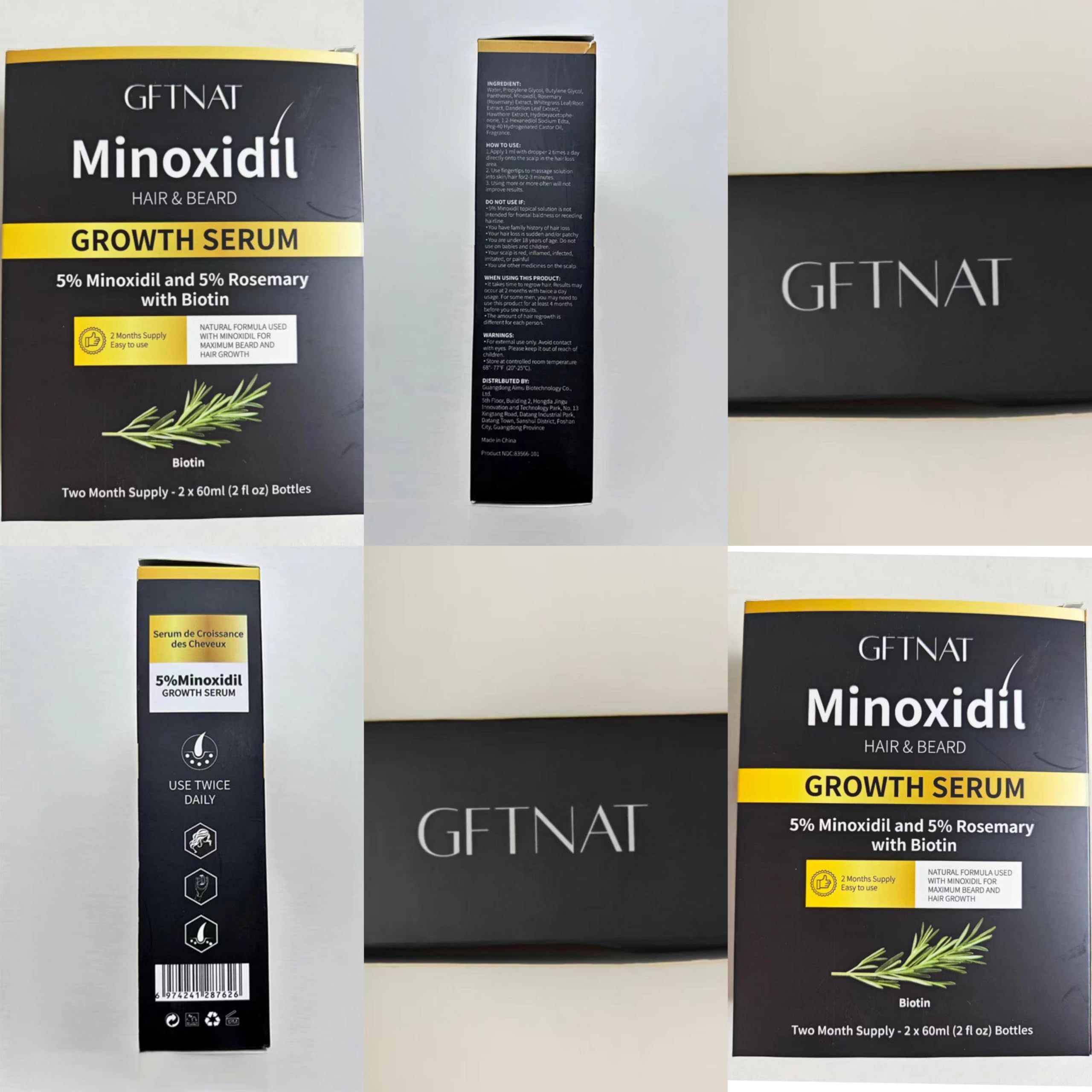 Andelusita 5% Minoxidil with Rosemary & Biotin – Hair & Beard Growth Serum