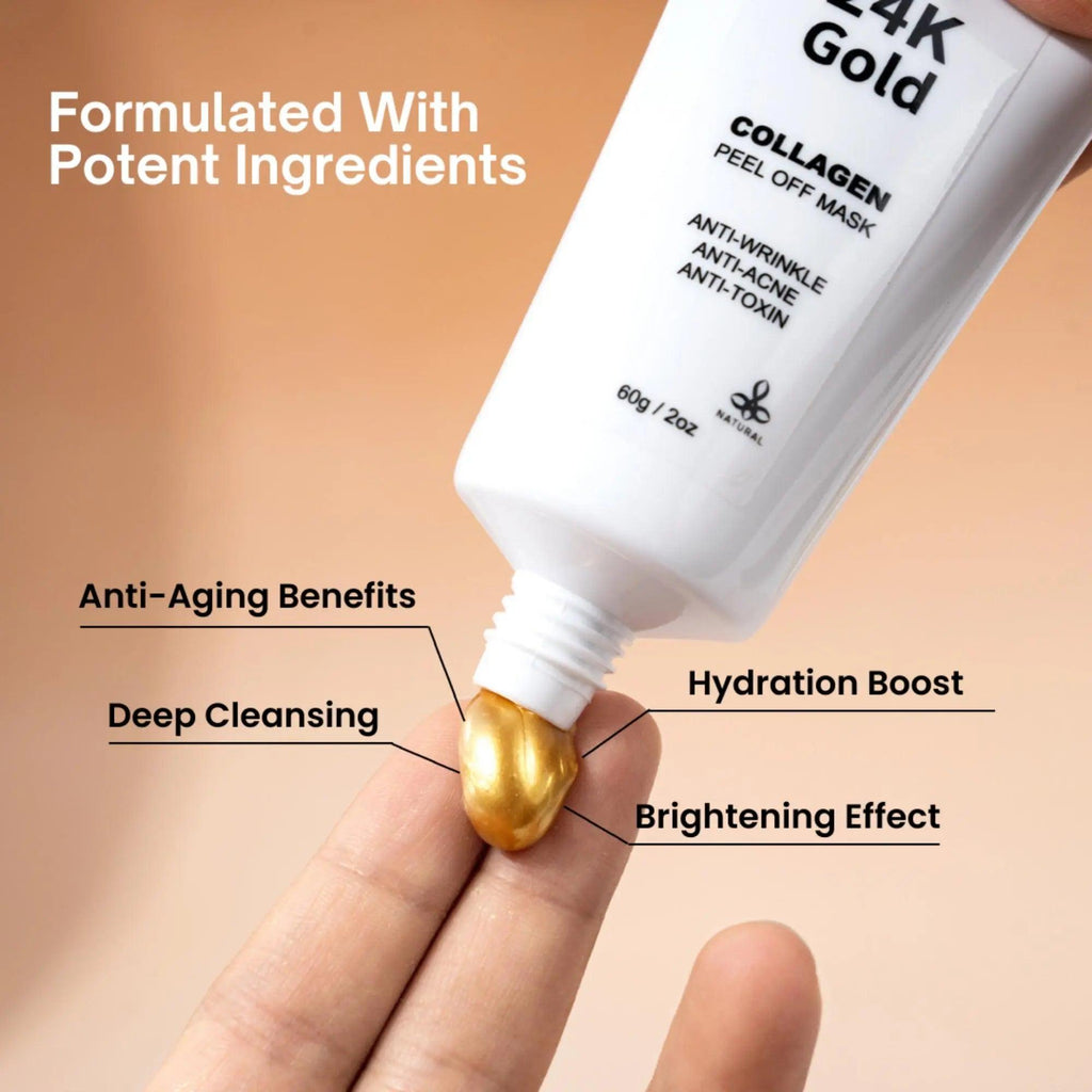 Ammuri 24K Gold Face Mask - Collagen Peel Off Mask
