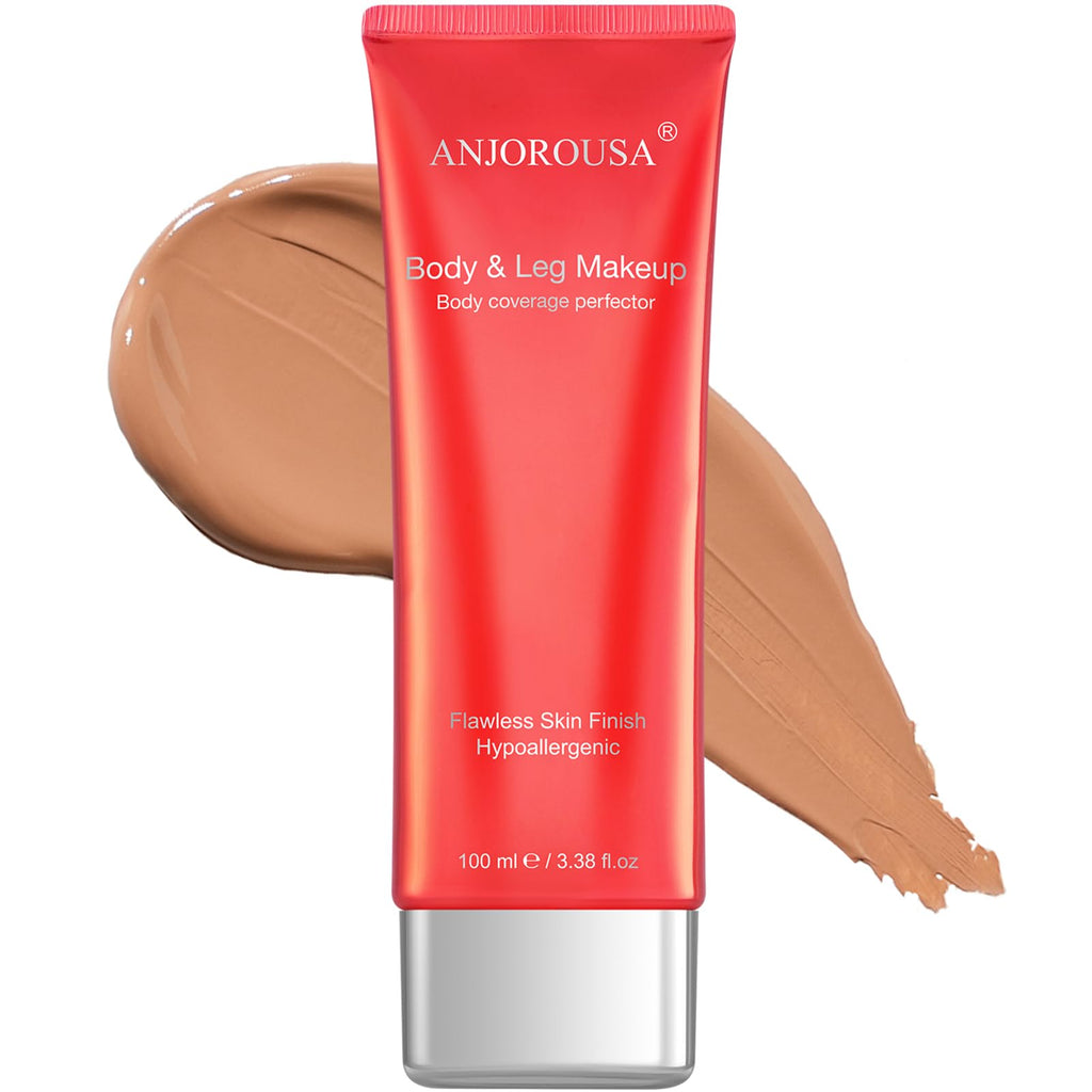 ANJOROUSA Body Coverage Perfector – Waterproof Tattoo Cover Up Makeup & Body Foundation (Bronze)