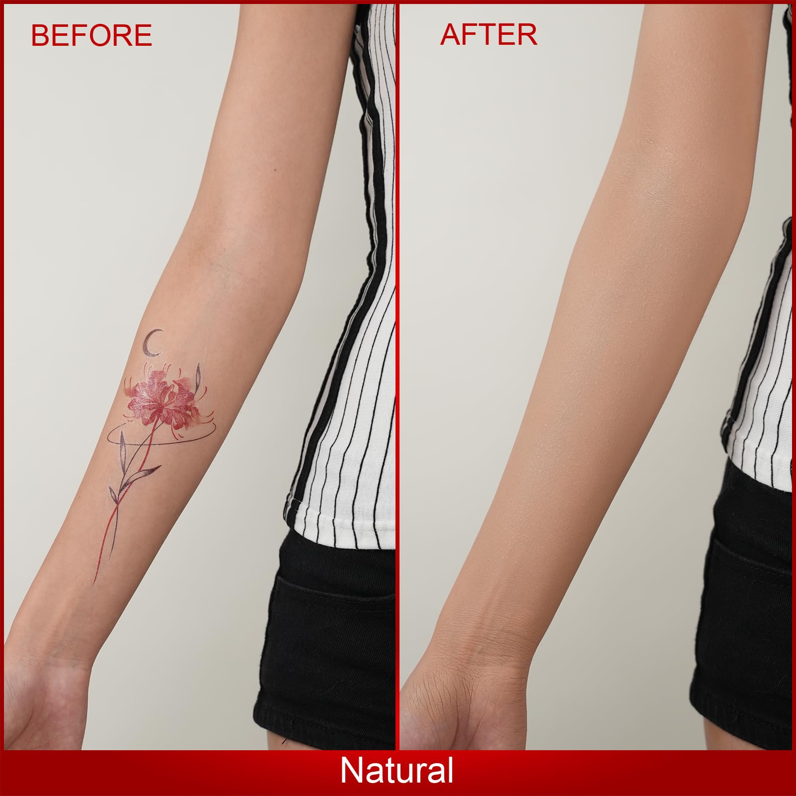 ANJOROUSA Body Coverage Perfector – Waterproof Tattoo Cover Up & Body Foundation (Warm)