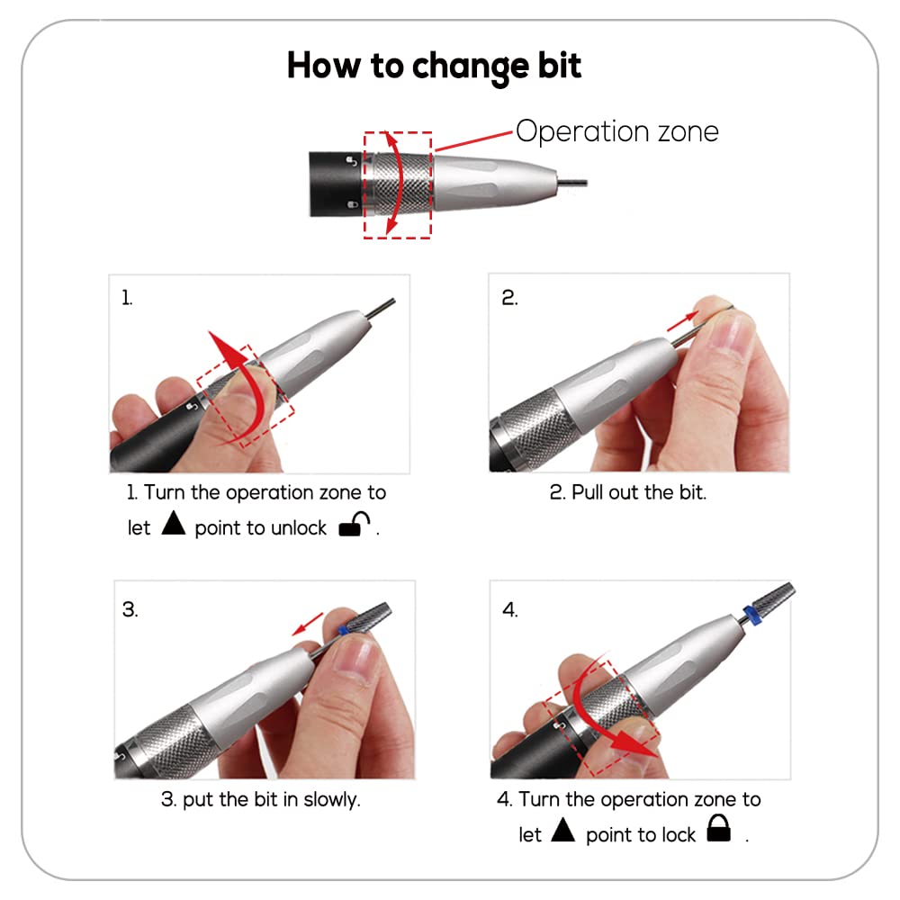 Ankenail S2 Brushless Nail Drill — Portable Cordless E‑File for Acrylic & Gel Nails