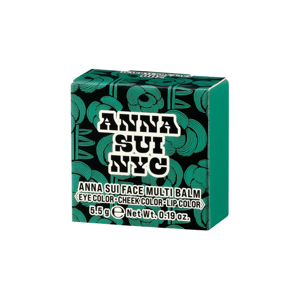 Anna Sui Face Multi Balm 3-in-1 Eyeshadow, Blush & Lip Color – Silk Gown, Petticoat, Sepia | 0.19 oz