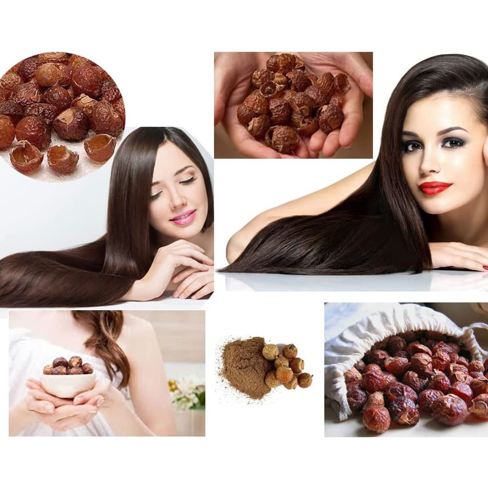 AnNafi Reetha | Organic Soap Nuts for Hair Care, Shampoo & Laundry (100g)