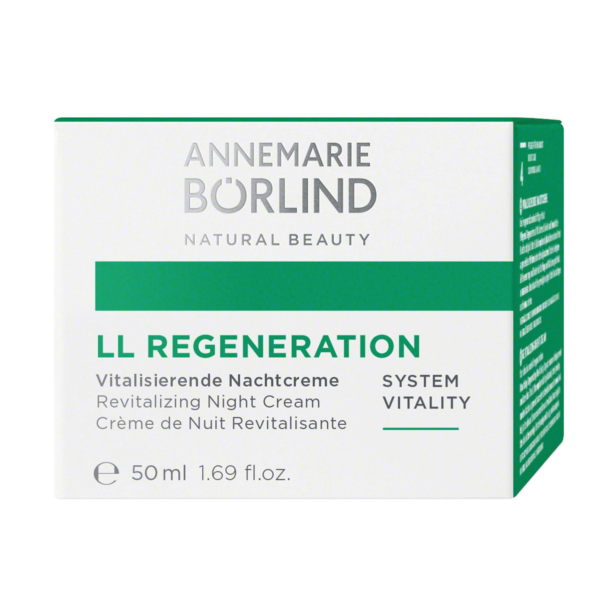 ANNEMARIE BÖRLIND LL Regeneration Night Cream – Vitamin C, E & Retinoid, 1.69 oz