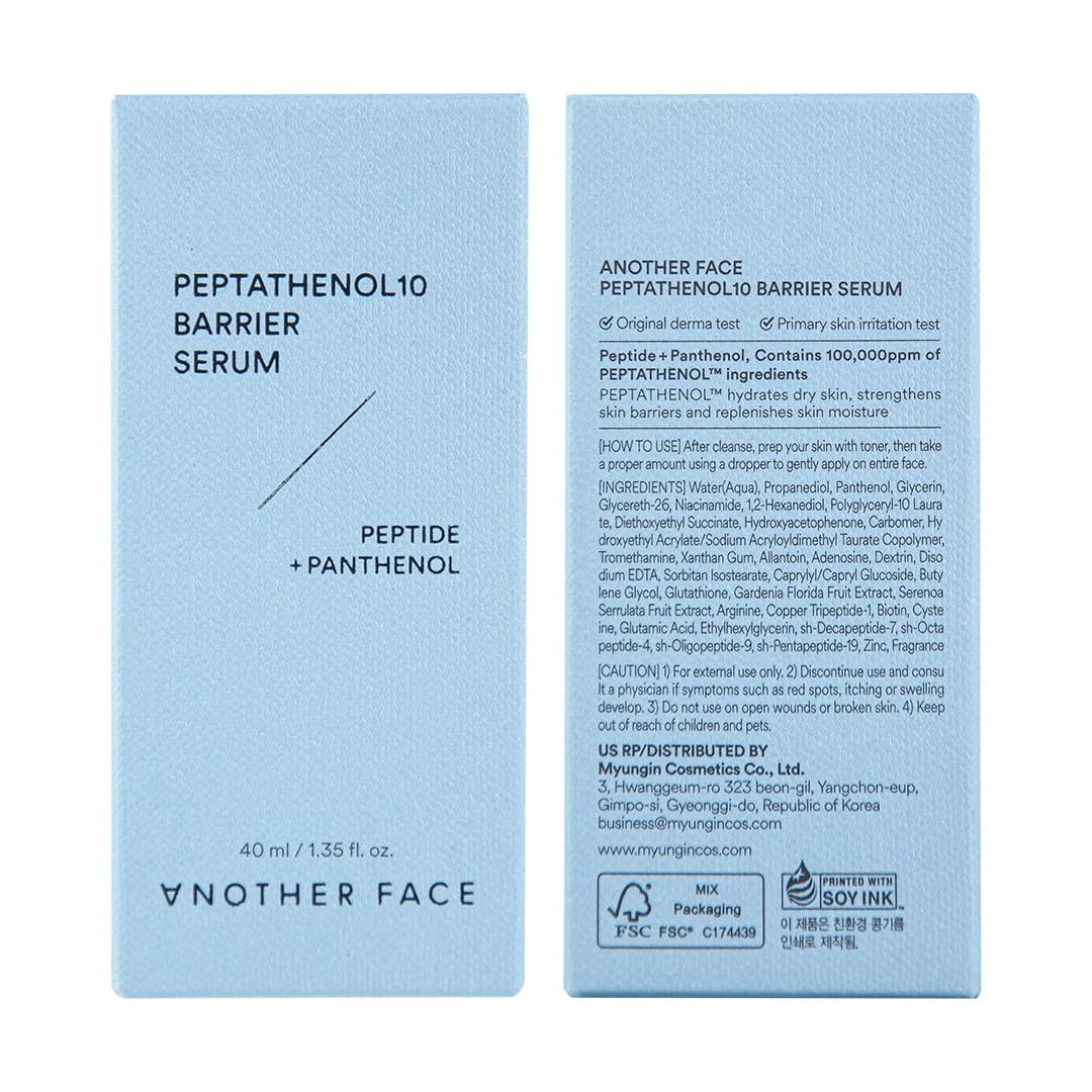 ANOTHERFACE Peptathenol 10% Barrier Serum | Deep Hydration & Soothing Skincare