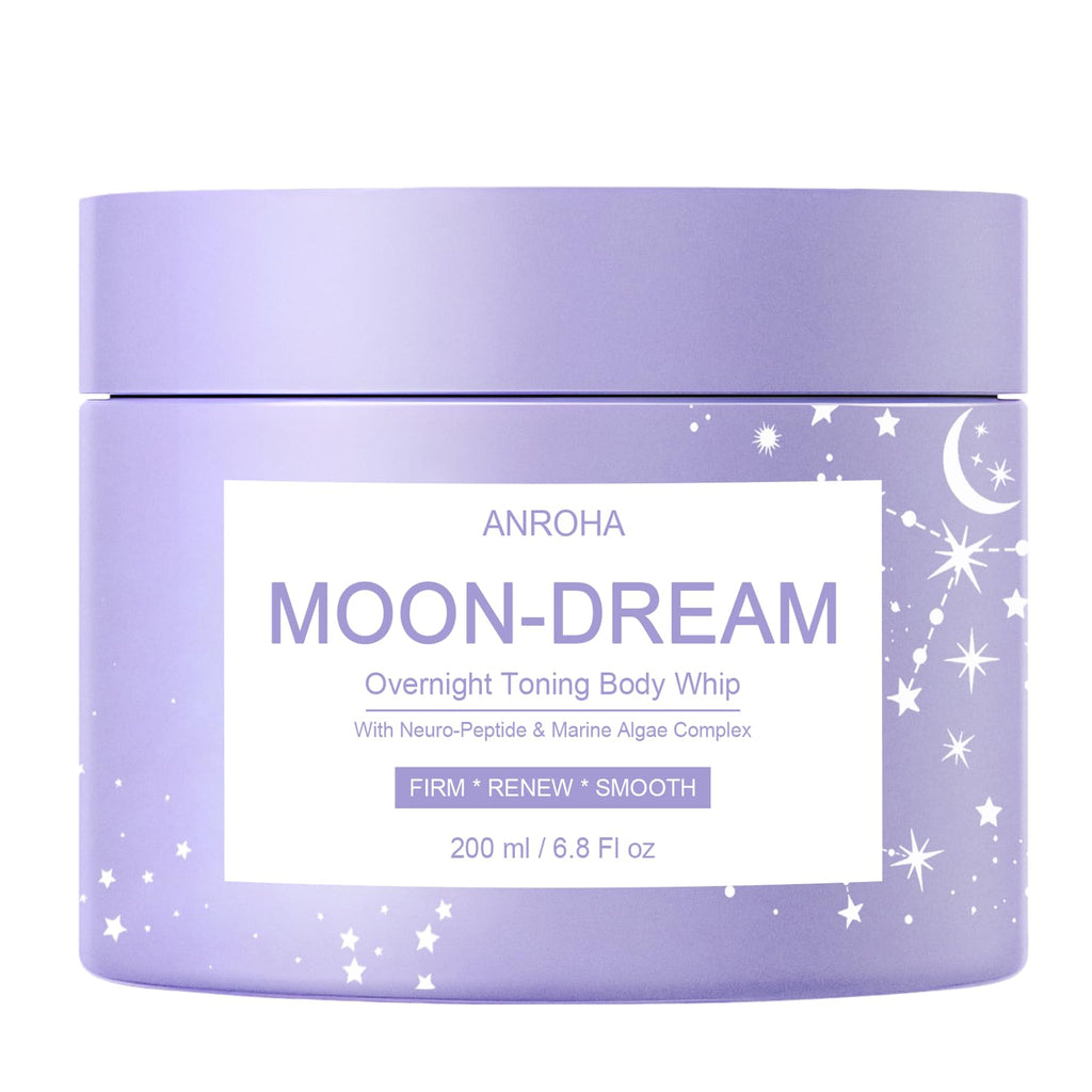 Anroha Moon Dream Overnight Toning Whip – Body Firming Cream for Women | 6.8 oz