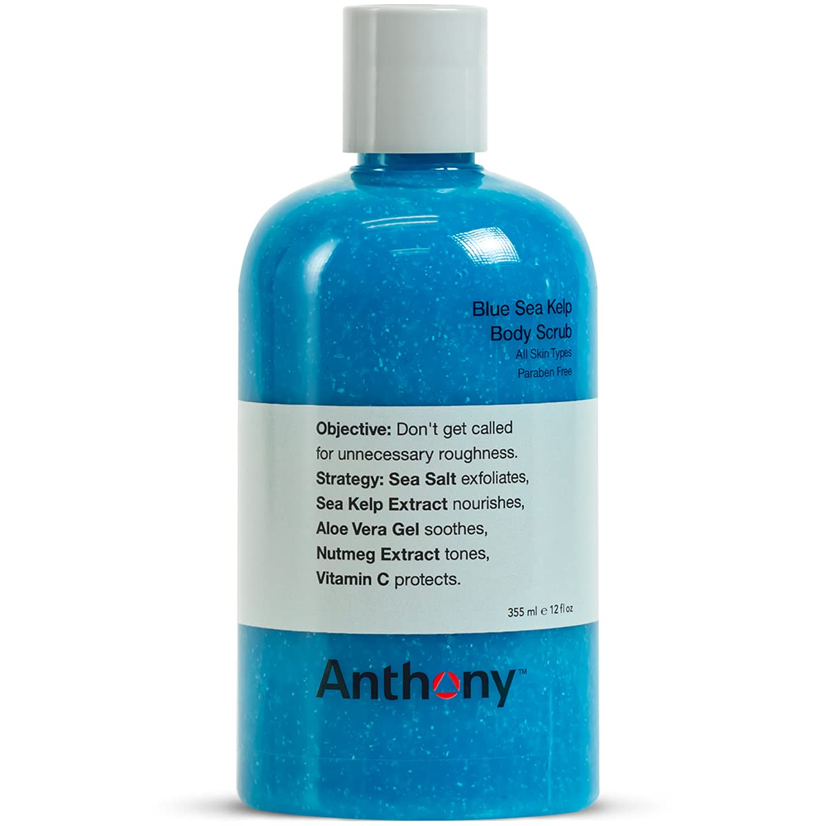 Anthony Exfoliating Body Scrub: Sea Salt, Vitamin C & Aloe Vera — Hydrating Sea Kelp Body Wash