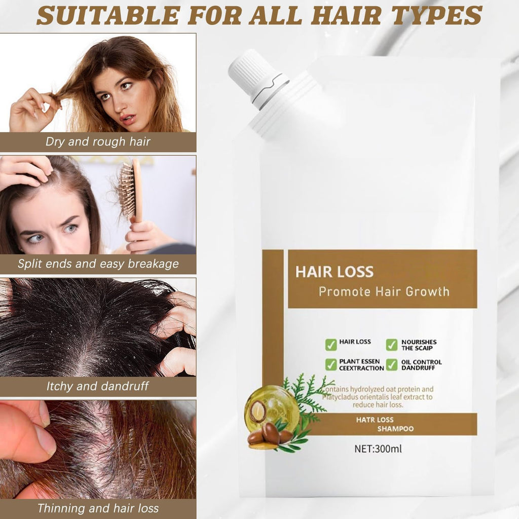 Anti-Hair Fall Shampoo for All Hair Types | Plant Extracts for Healthy-Looking Hair 300ml