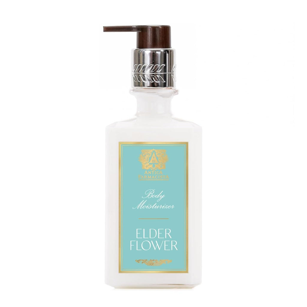 Antica Farmacista Body Moisturizer – Elderflower Scented Lotion with Aloe Vera, Green Tea & Sweet Almond Oil (10 oz)