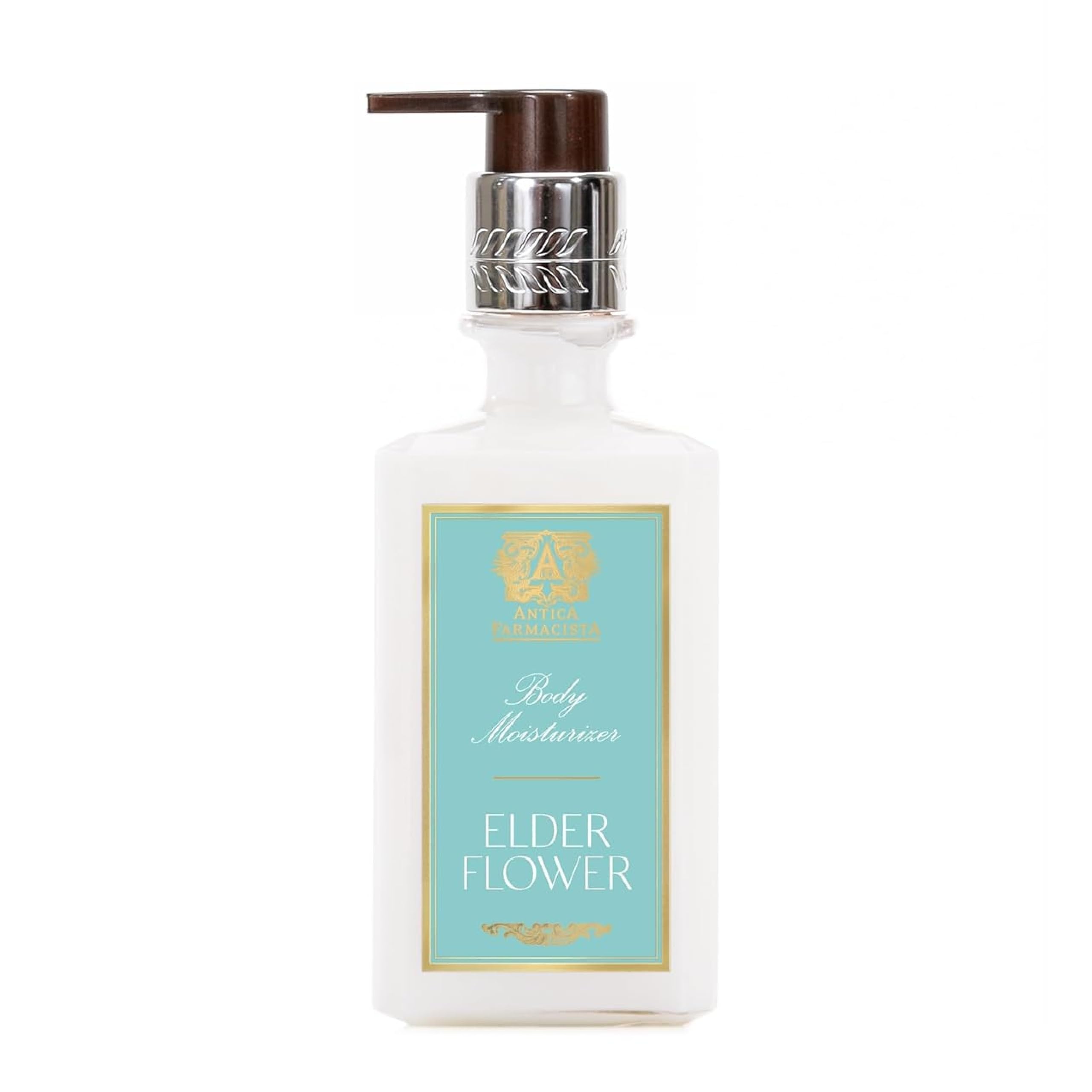 Antica Farmacista Body Moisturizer – Elderflower Scented Lotion with Aloe Vera, Green Tea & Sweet Almond Oil (10 oz)