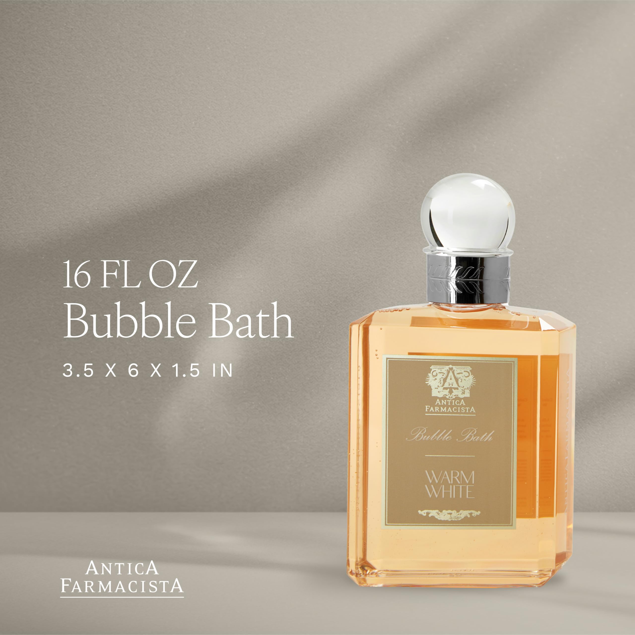 Antica Farmacista Bubble Bath – Relaxing Foam with Honey, Jojoba Oil & Aloe Vera