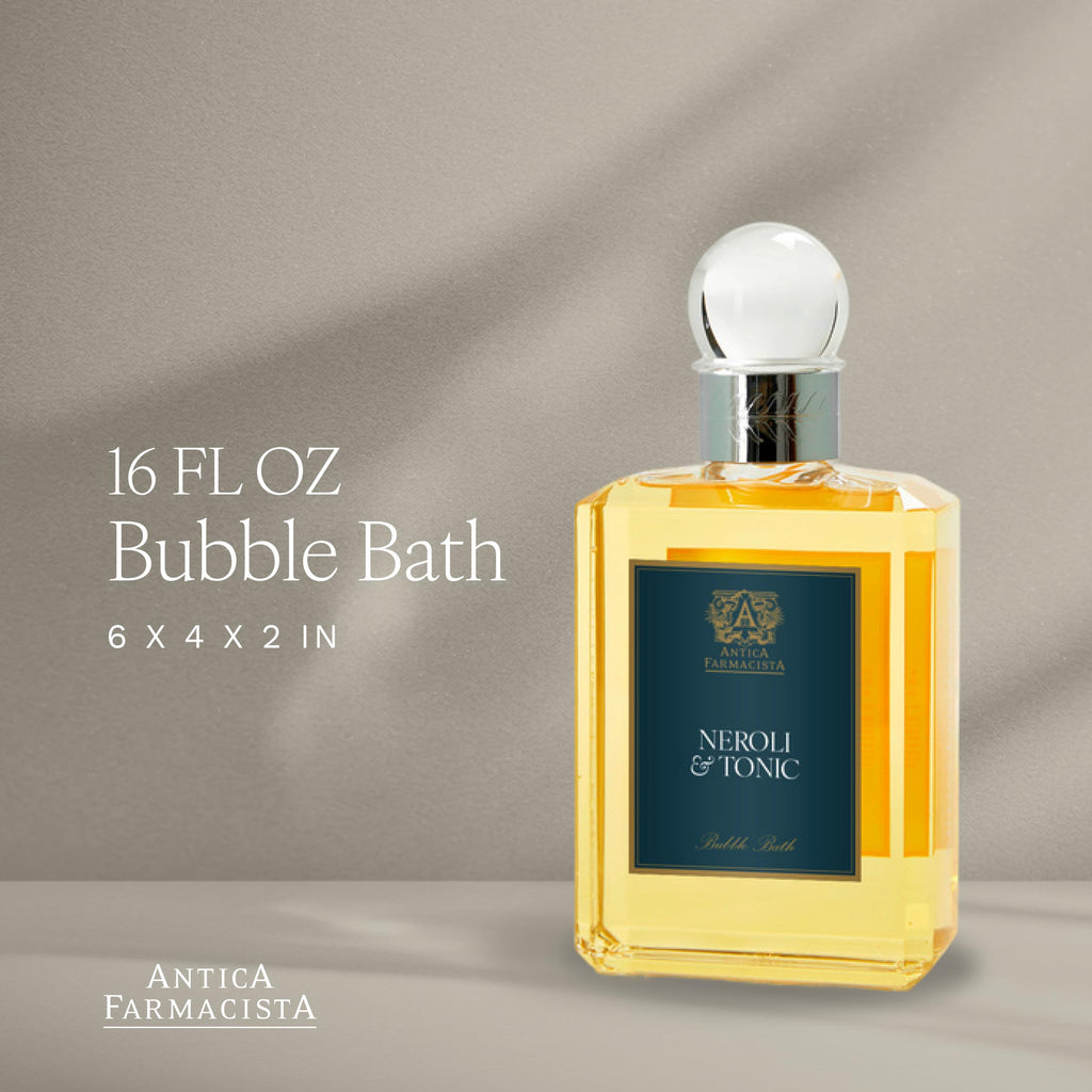 Antica Farmacista Bubble Bath – Neroli & Tonic with Honey, Jojoba Oil & Aloe, 16 fl oz