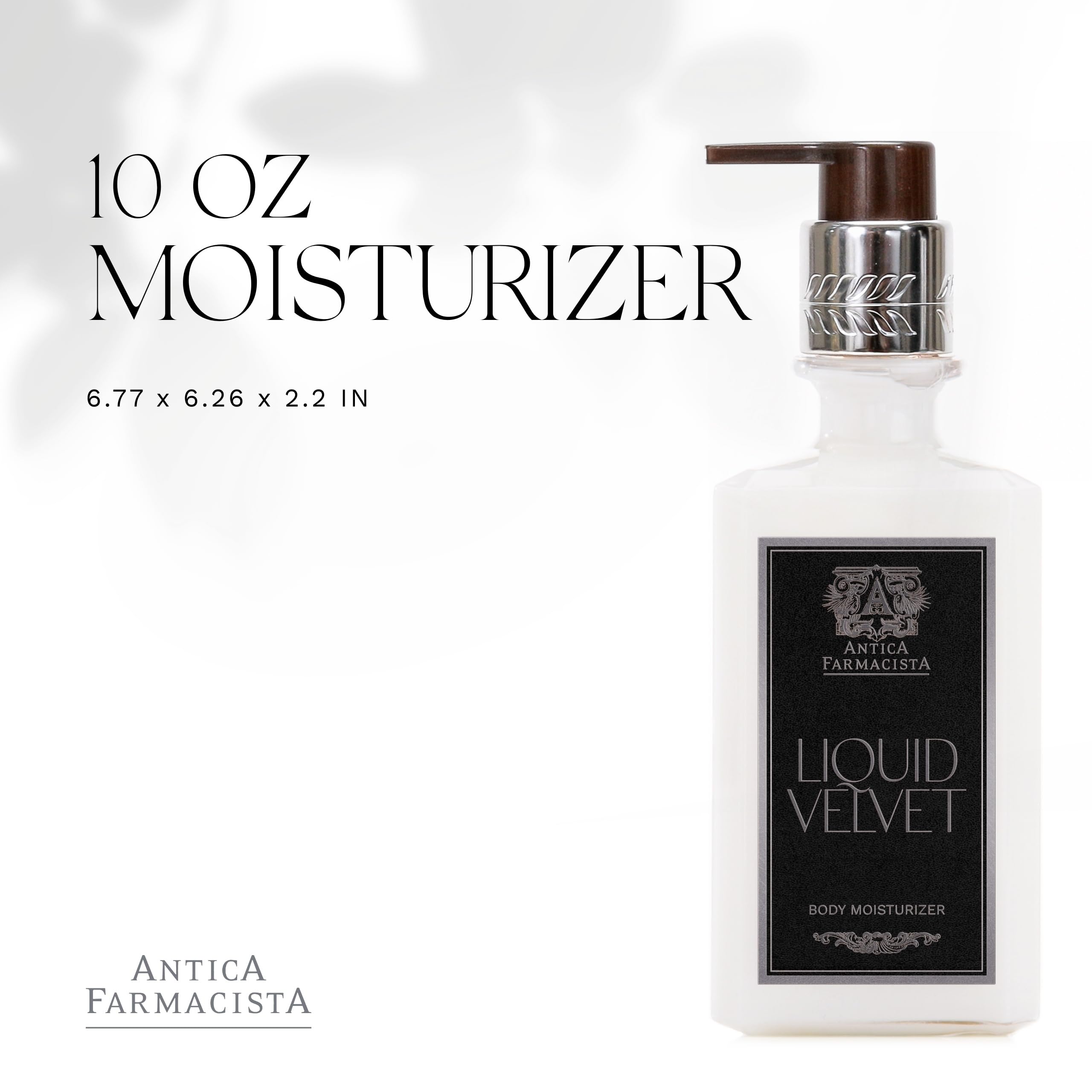 Antica Farmacista Body Moisturizer – Liquid Velvet with Aloe Vera, Green Tea & Sweet Almond Oil