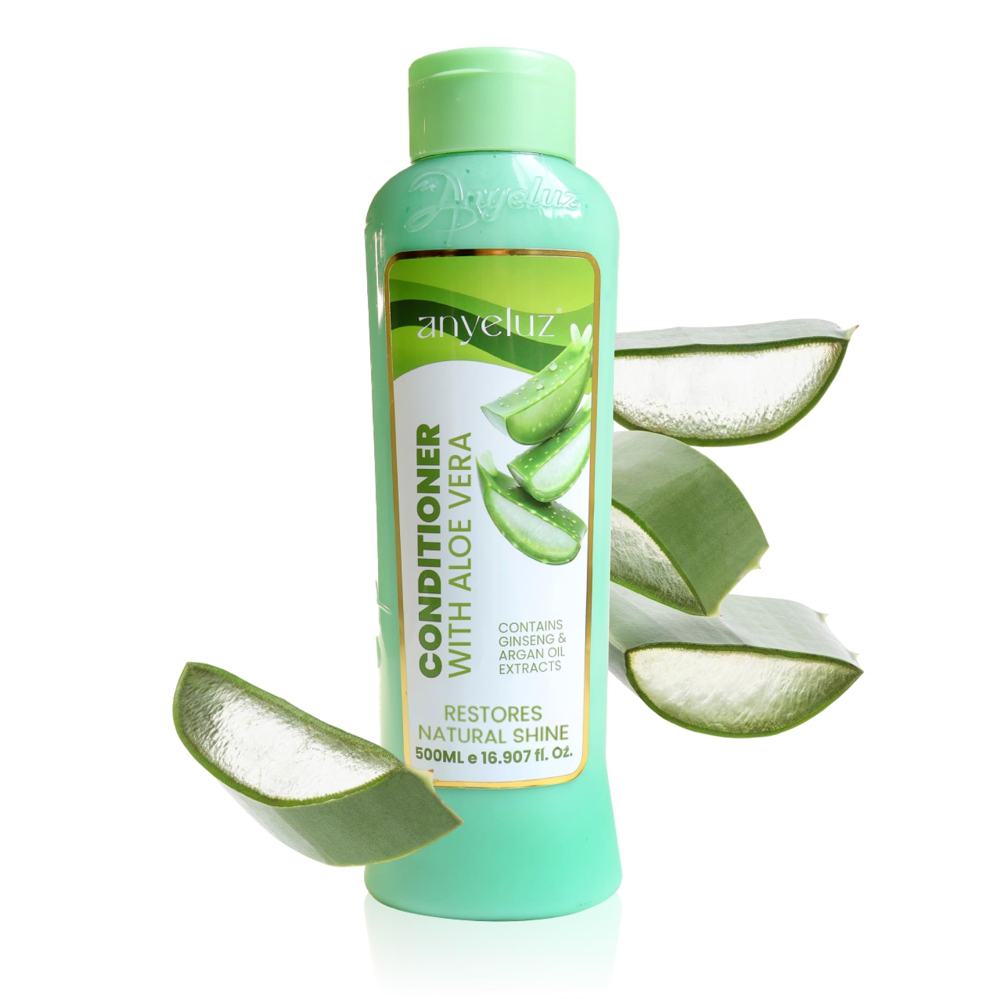ANYELUZ Aloe Vera Argan Oil Conditioner — Hydrating, Lightweight Detangler for All Hair Types