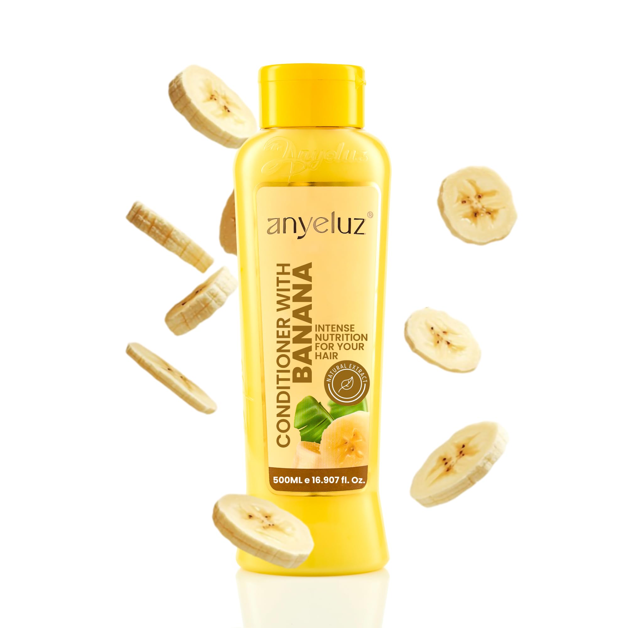 ANYELUZ Banana Conditioner | Deep Conditioning with Olive Oil for Fragile & Damaged Hair