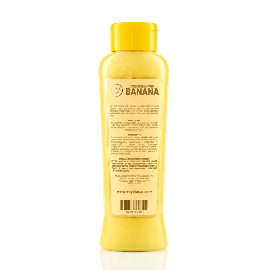 ANYELUZ Banana Conditioner | Deep Conditioning with Olive Oil for Fragile & Damaged Hair