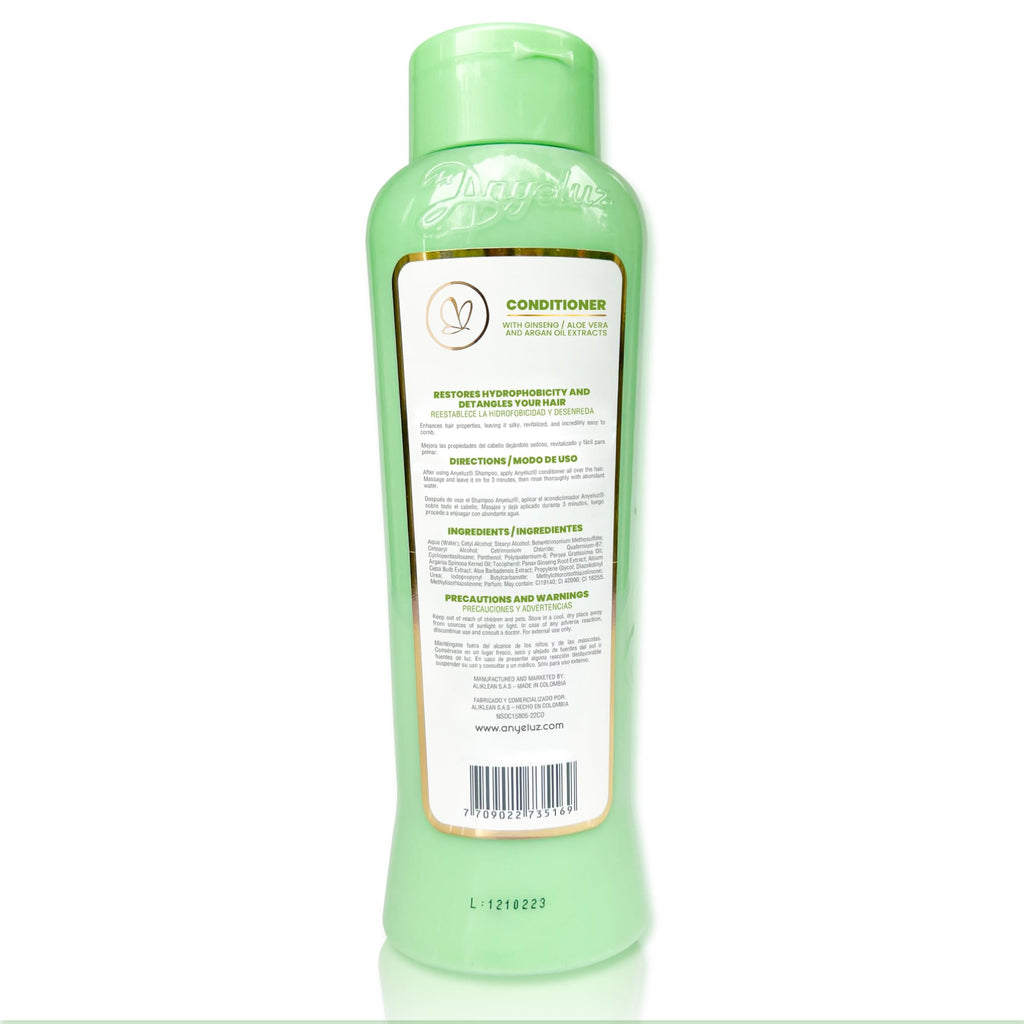 ANYELUZ Aloe Vera Argan Oil Conditioner — Hydrating, Lightweight Detangler for All Hair Types