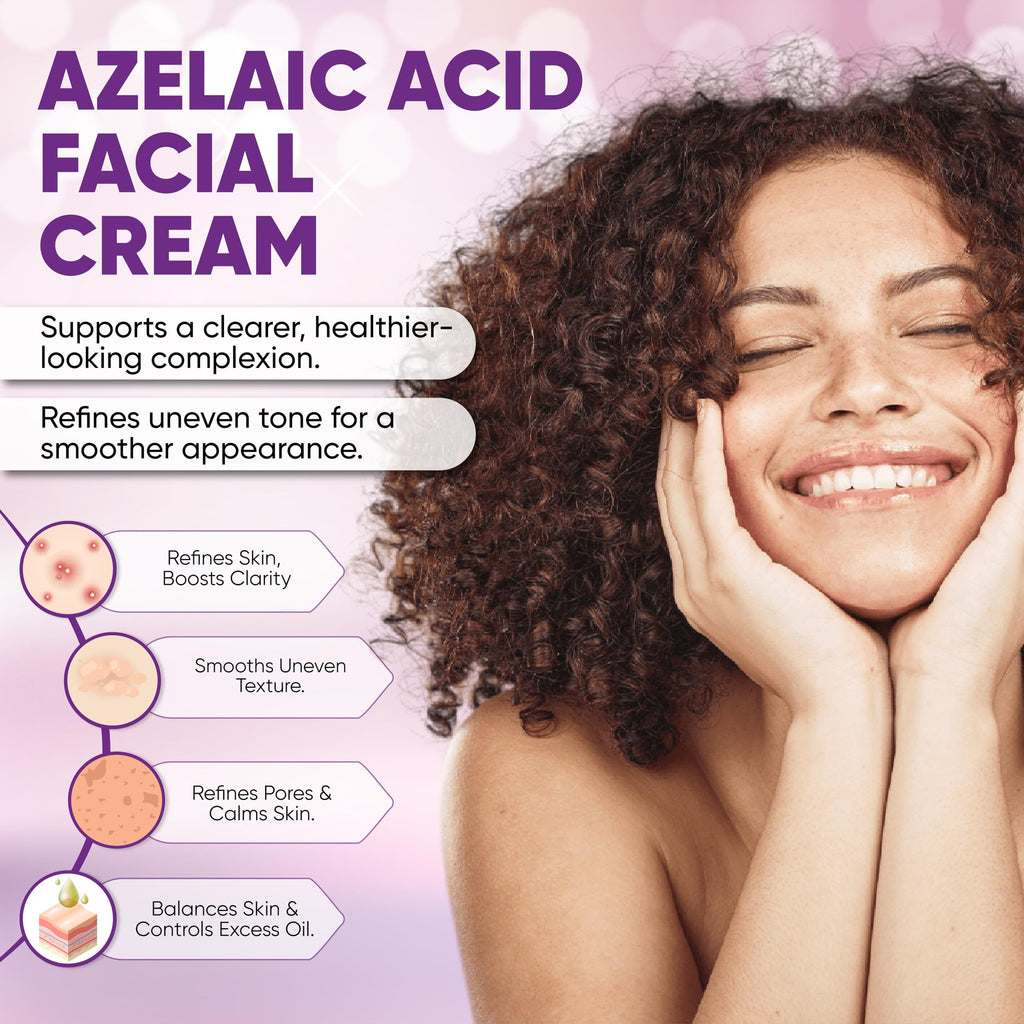 AOBBIY Azelaic Acid Cream for Face – Redness-Soothing, Even Tone, Pore Care (1 oz)