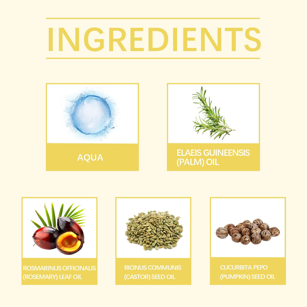 AOFEETINE Batana Oil for Hair Growth – 4-in-1 Deep Nourishment with Rosemary, Castor & Pumpkin Seed