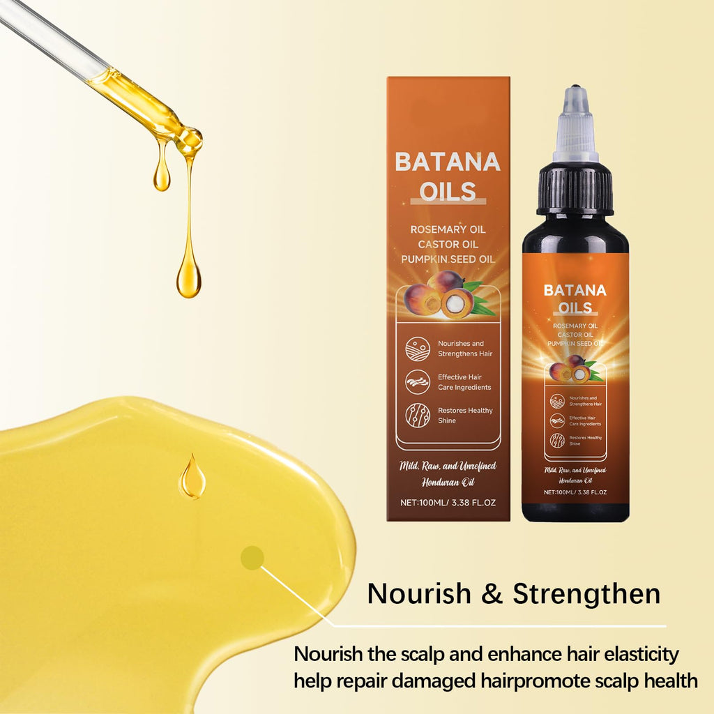 AOFEETINE Batana Oil for Hair Growth – 4-in-1 Deep Nourishment with Rosemary, Castor & Pumpkin Seed