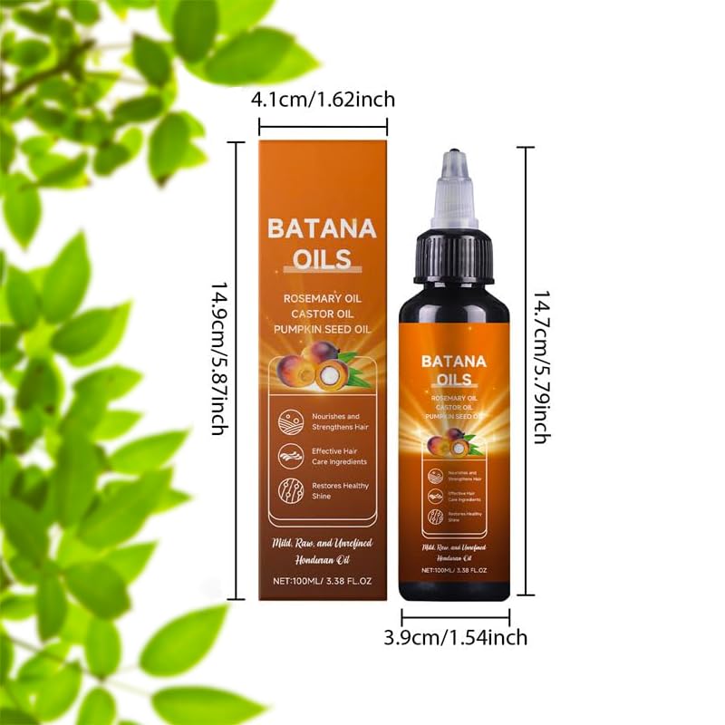 AOFEETINE Batana Oil for Hair Growth – 4-in-1 Deep Nourishment with Rosemary, Castor & Pumpkin Seed