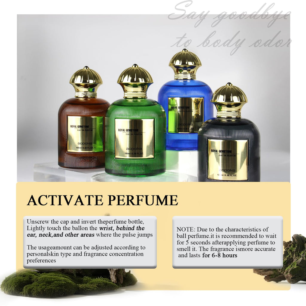 aopoka Ocean Valor – Luxury Men’s Eau de Parfum, 3.3 fl oz | Aquatic Fougere Amber