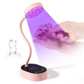 AORAEM UV Nail Lamp | Gooseneck Mini 36W Rechargeable LED, 4 Timers & Auto Sensor, Pink