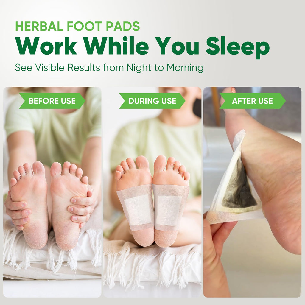 AOSORW Natural Cleansing Foot Pads – Soothing Nightly Foot Care for Relaxation and Refreshment