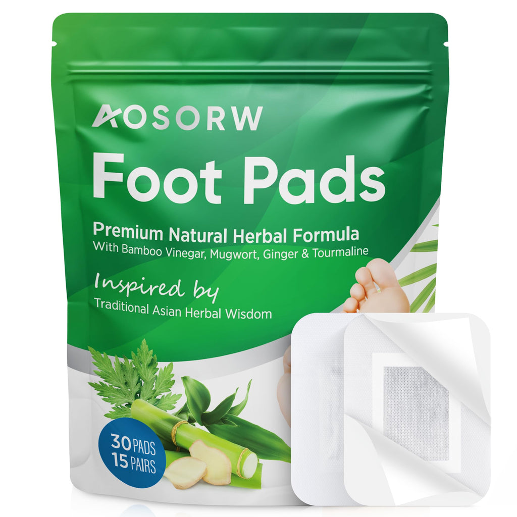 AOSORW Natural Cleansing Foot Pads – Soothing Nightly Foot Care for Relaxation and Refreshment