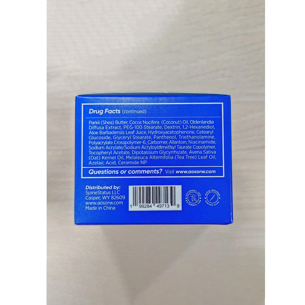 AOSORW Folliculitis & Acne Treatment Cream – 1% Salicylic Acid & Herbal Extracts, 100g