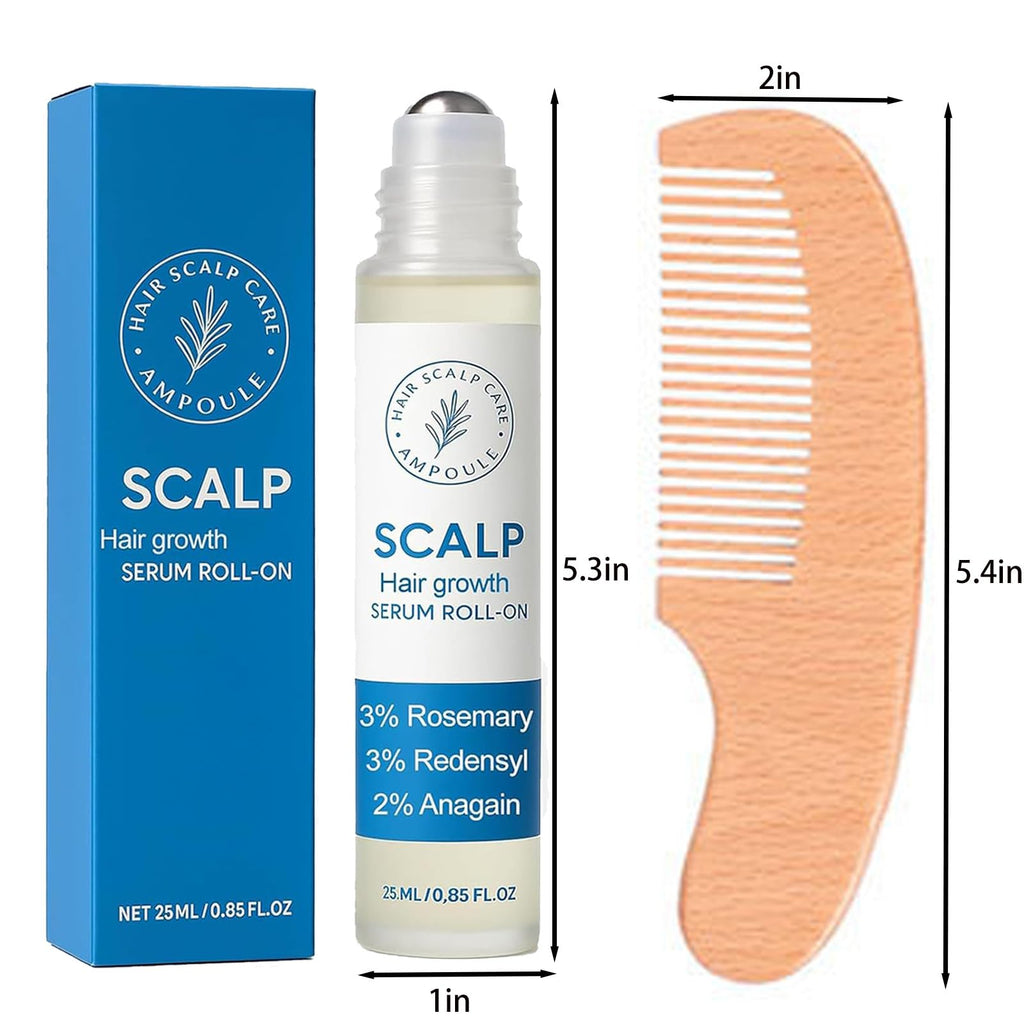 Aparthy Hair Growth Roll-On – Rosemary Serum for Thicker, Stronger Hair (3pcs)