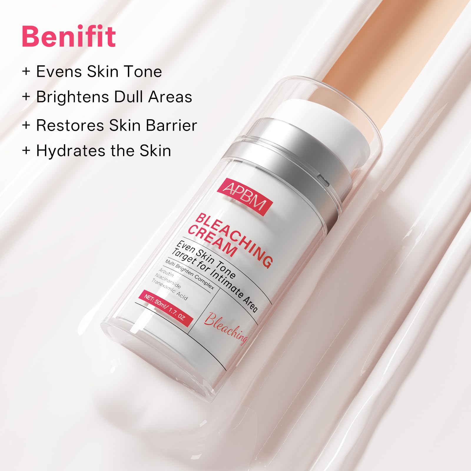 APBM Skin Lightening Cream for Intimate Areas – Niacinamide, Arbutin, Tranexamic Acid & Vitamin C