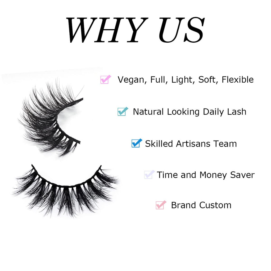 APCYUST Lashes Bulk Wispy Eyelashes – 100 Pairs, 5 Styles, 15mm-18mm | Wholesale & Brand Custom