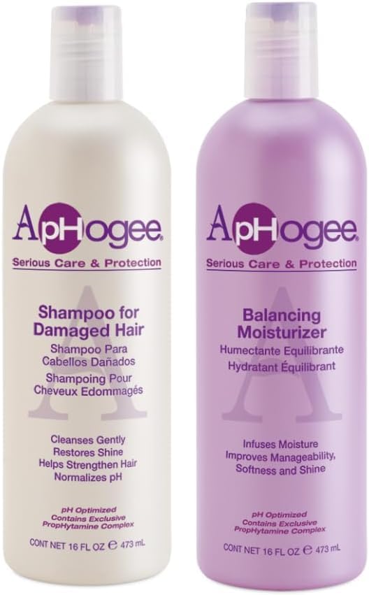 ApHogee Shampoo for Damaged Hair + Balancing Moisturizer 16oz Set