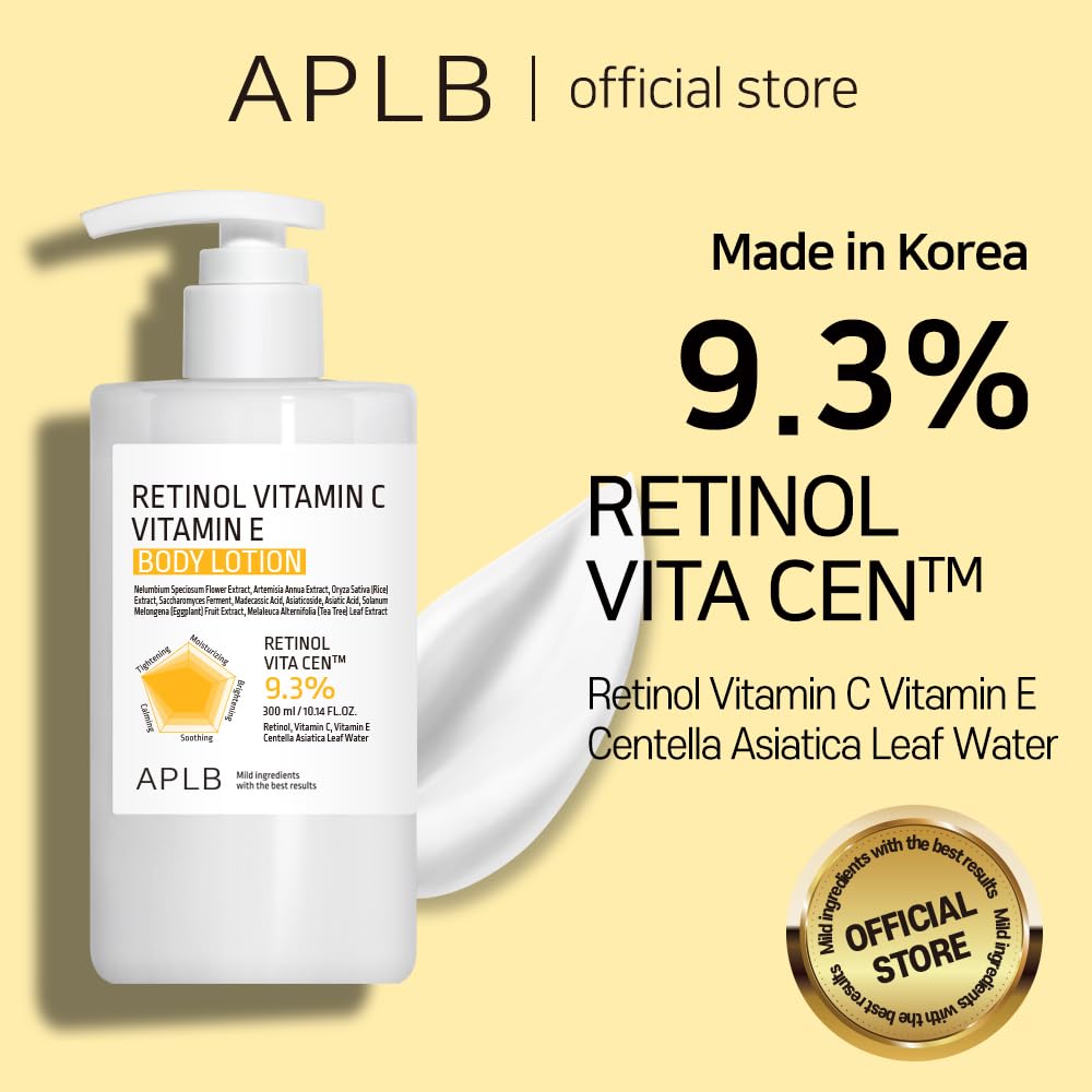 APLB Retinol Vita Cen Body Lotion | RETINOL VITA CEN 9.3% 10.14 oz | Korean Skincare