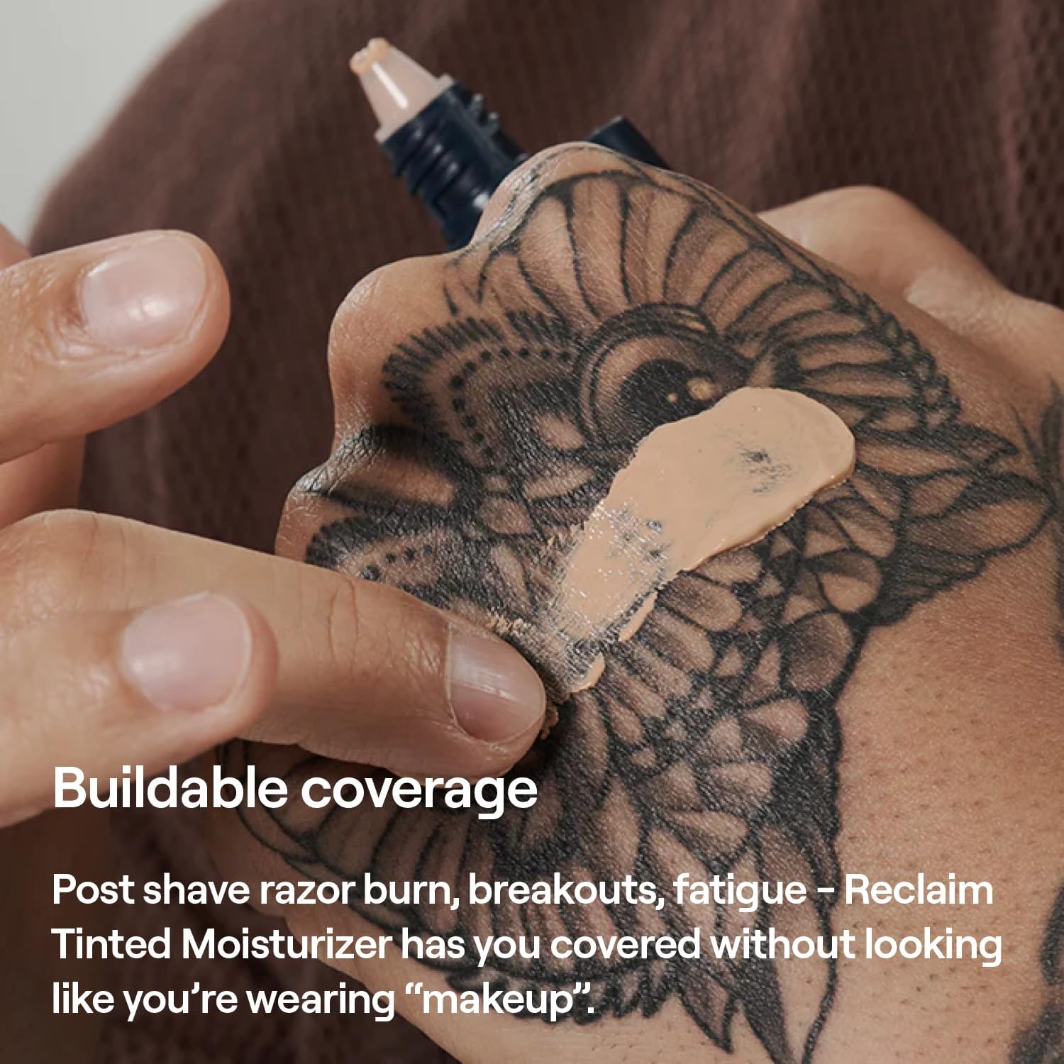 APOSTLE Reclaim Tinted Moisturizer for Men (12 Negril) – Buildable Coverage with Niacinamide & Hyaluronic Acid
