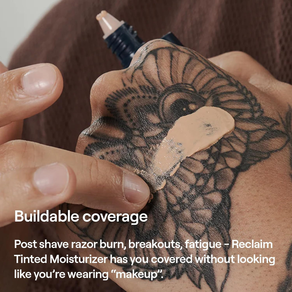 APOSTLE Reclaim Tinted Moisturizer for Men (5 Mandeville) – Hydrating, Buildable Coverage, Niacinamide + Hyaluronic Acid