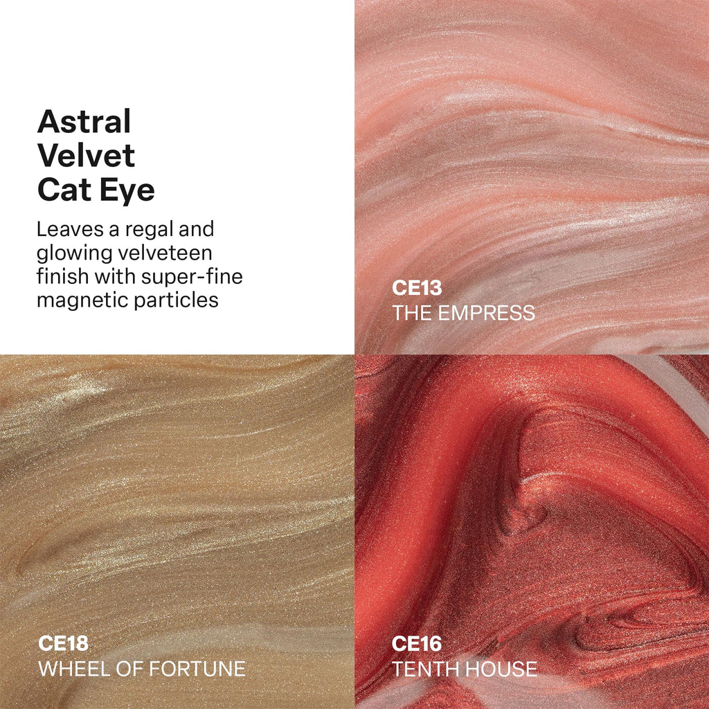 APRÉS Astral Gel Color Set: 3-Color HEMA-Free Salon Gel Polish Trio (Astral Velvet Cat Eye, Set 6)