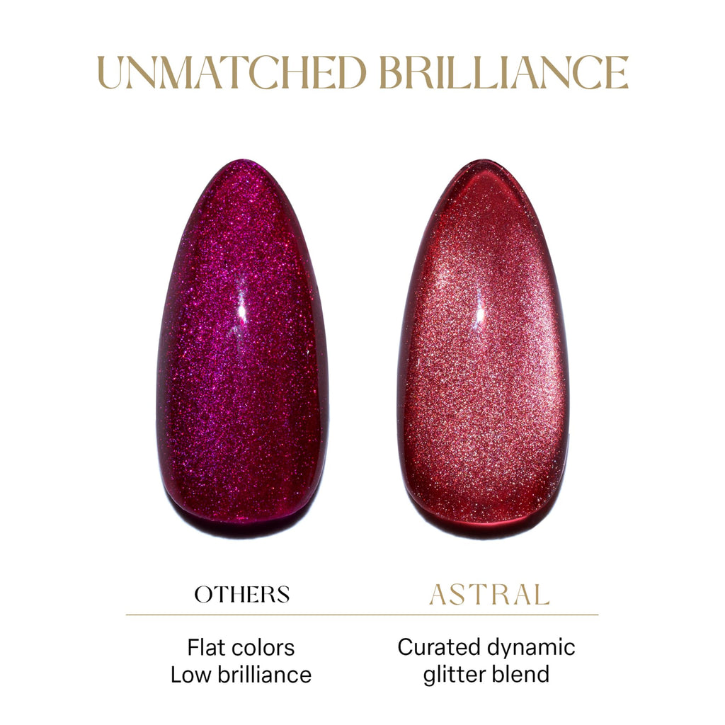 APRÉS Astral Gel Color Set: 3-Color HEMA-Free Salon Gel Polish Trio (Astral Velvet Cat Eye, Set 6)
