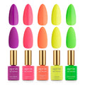 APRÉS Gel Couleur Combo Set – 5 Color Gel Polish with Brush-X, LED 30s, 2024 Edition