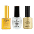 APRÉS Gel-X Professional Nail Kit – Gold Bottle pH Bonder, Acid-Free Primer & Extend Gel (15 ml each)