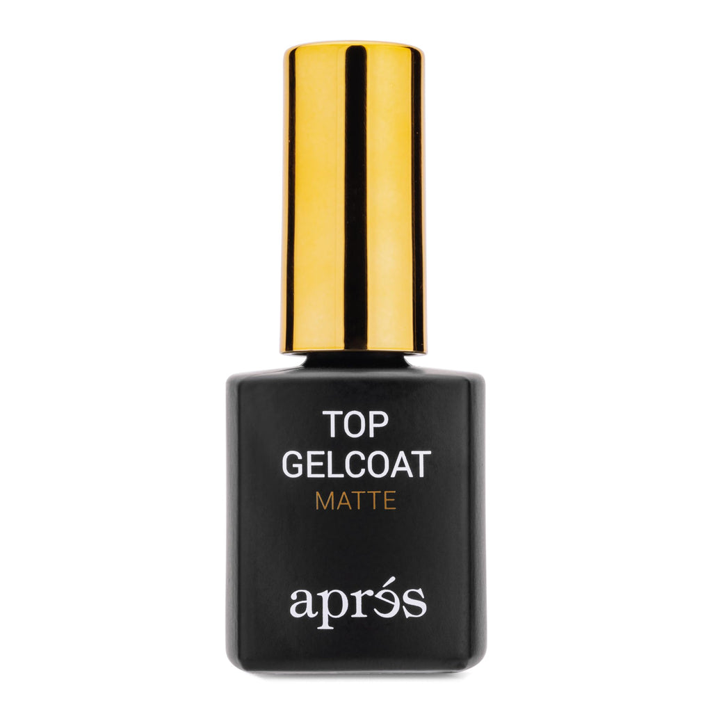 APRÉS Non-Wipe Matte Top Gel Coat 15ml – Matte Finish & Soak-Off Top Coat