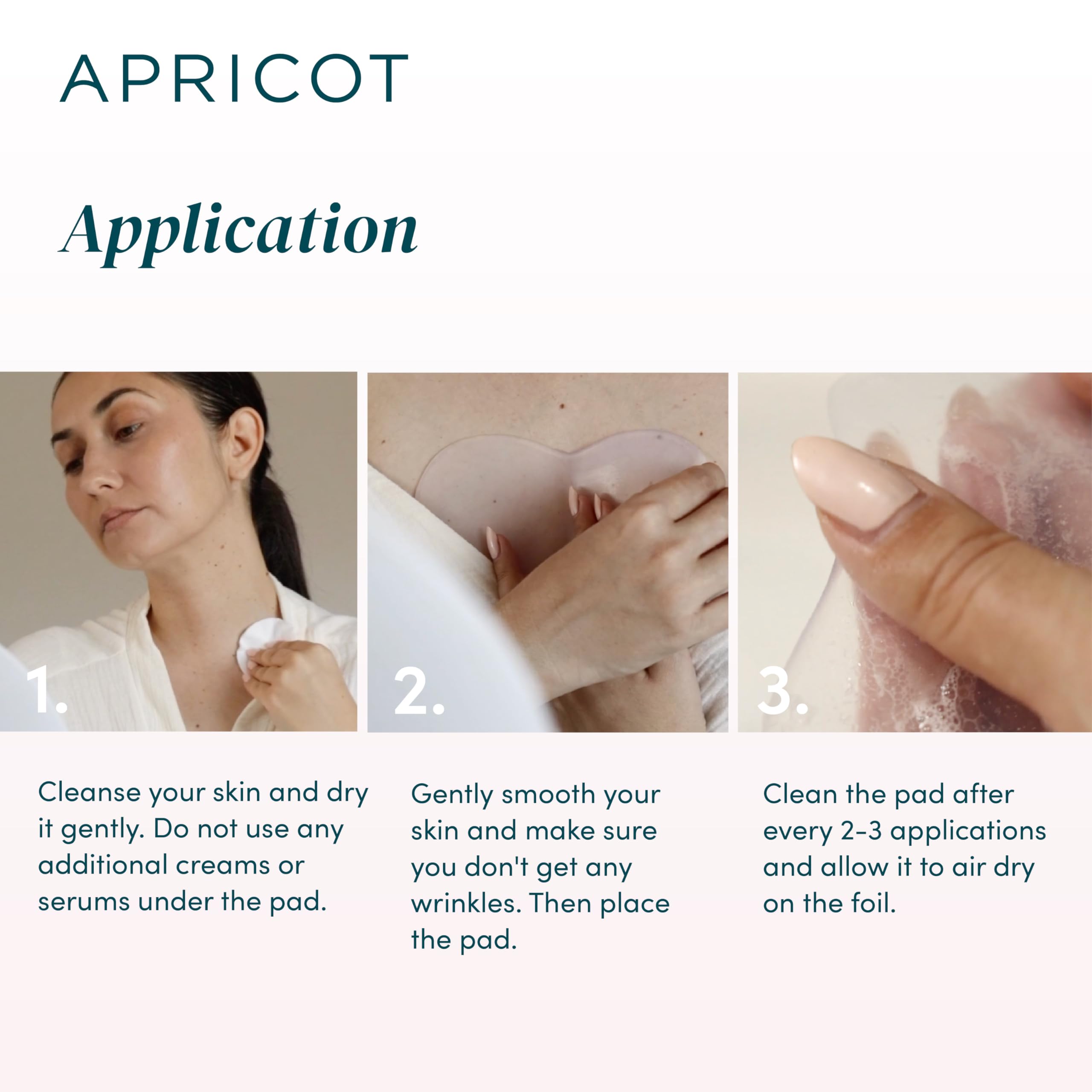 APRICOT Anti-Wrinkle Chest Pad – Reusable Silicone Décolleté Patch, Made in Germany