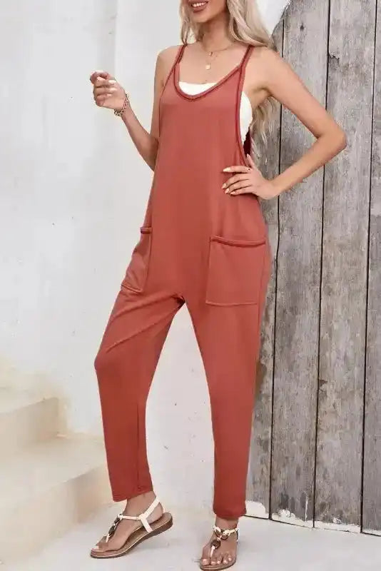 Apricot Harem Pants Jumpsuit
