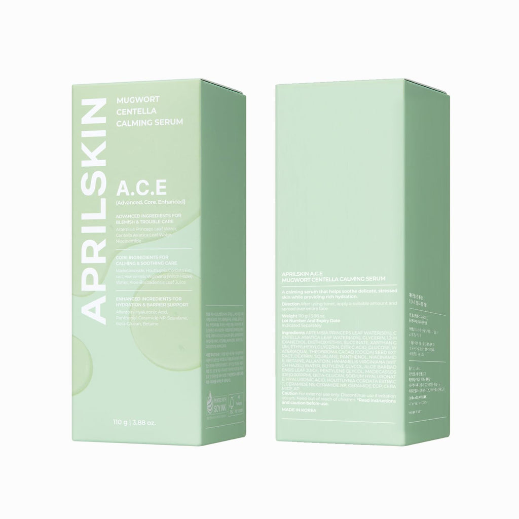 APRILSKIN A.C.E Serum – Mugwort & Centella Calming, 3-Second Soothing, 3.88 oz