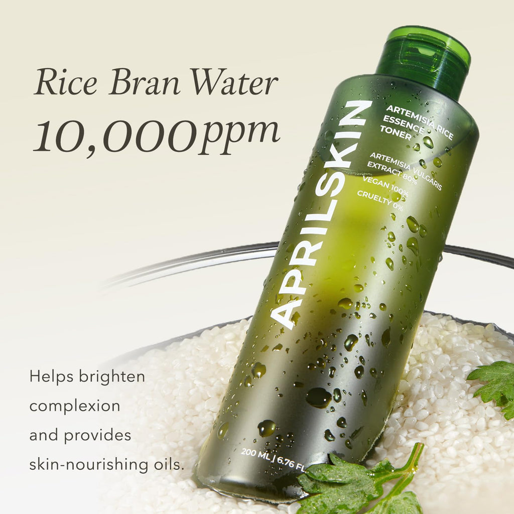 APRILSKIN Artemisia Korean Rice Toner – 100% Mugwort, Hydration Boost